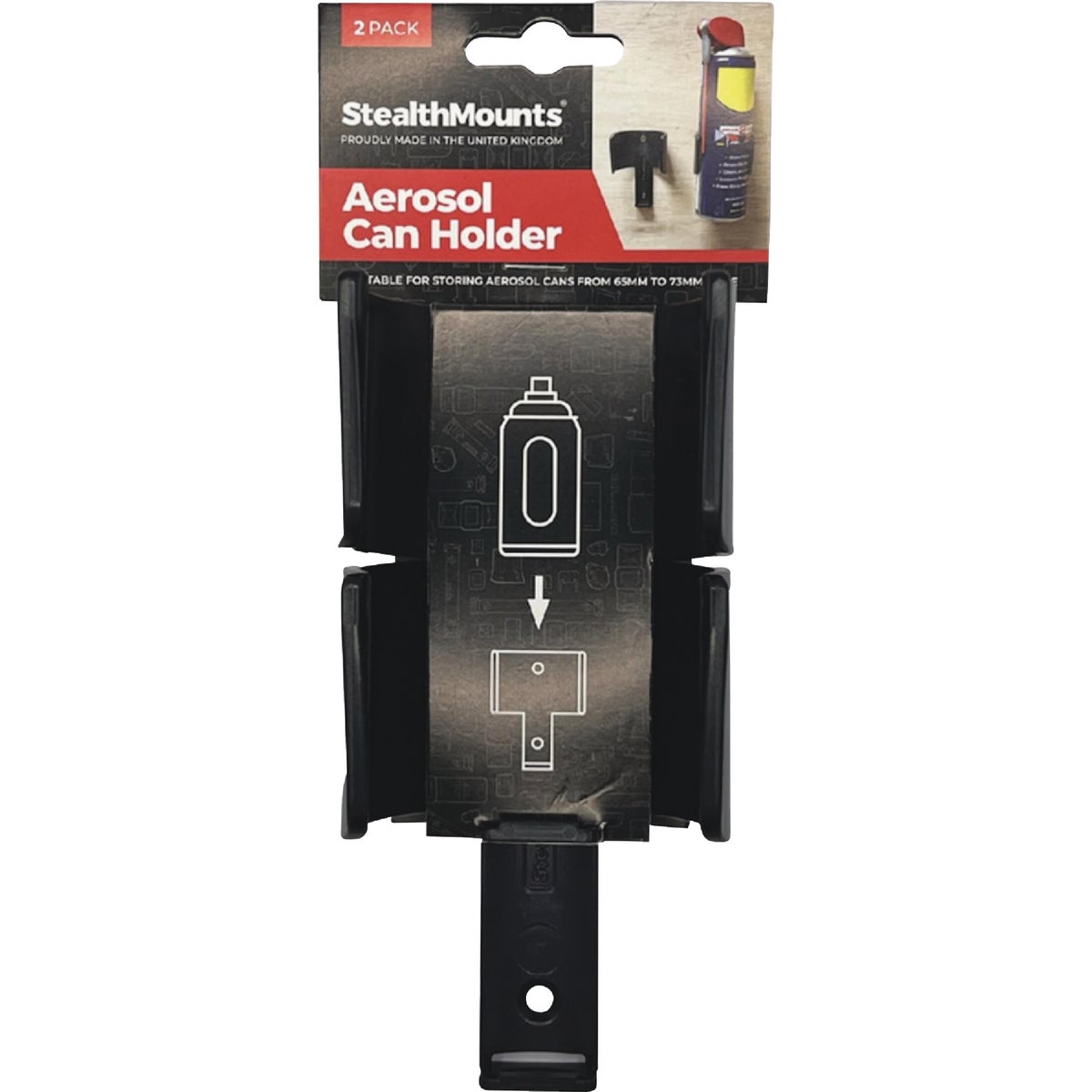 2PK AEROSOL CAN HOLDER