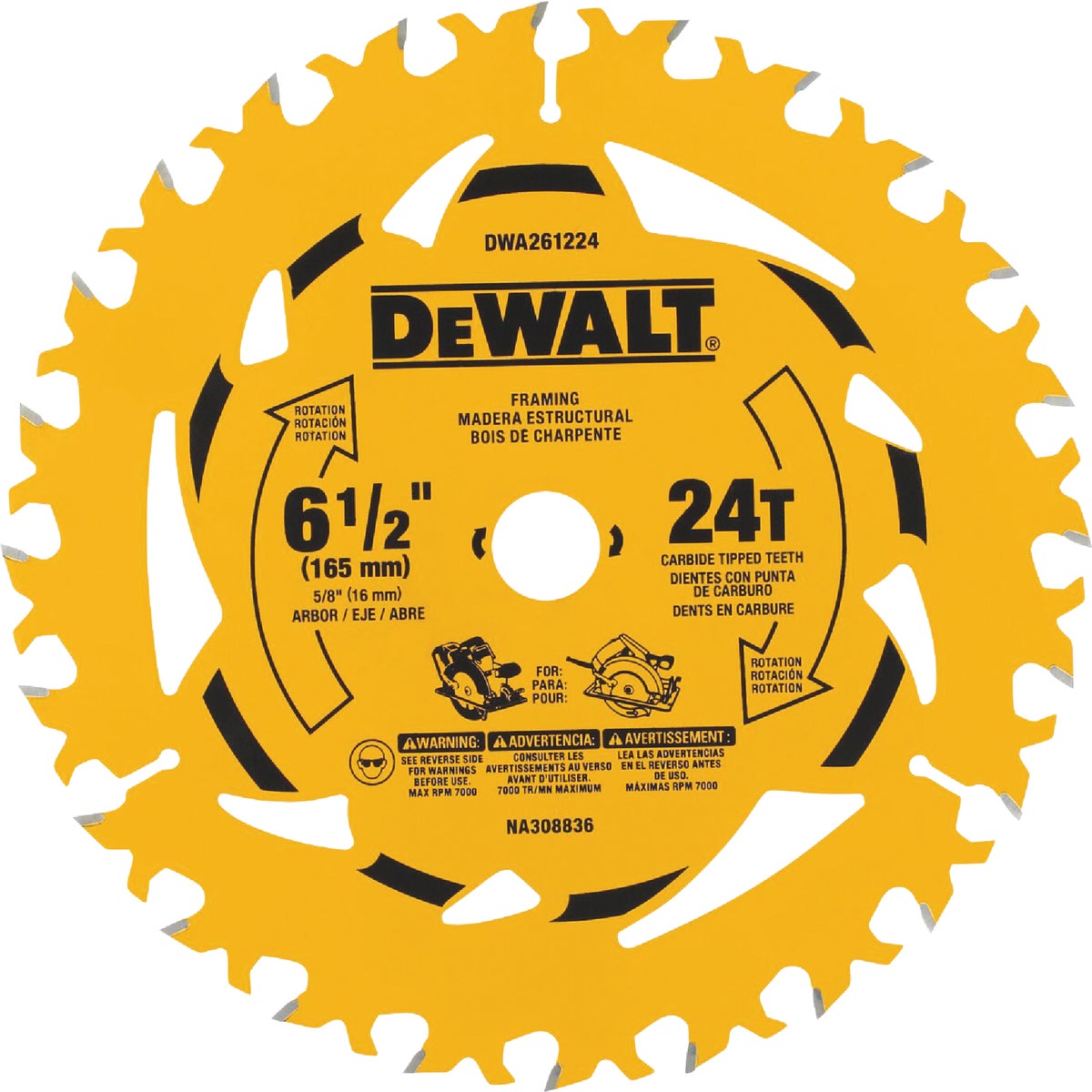 6.5" 24T SAW BLADE