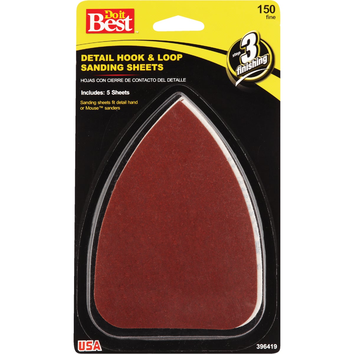 Do it Best 150 Grit Mouse Sandpaper (5-Pack)