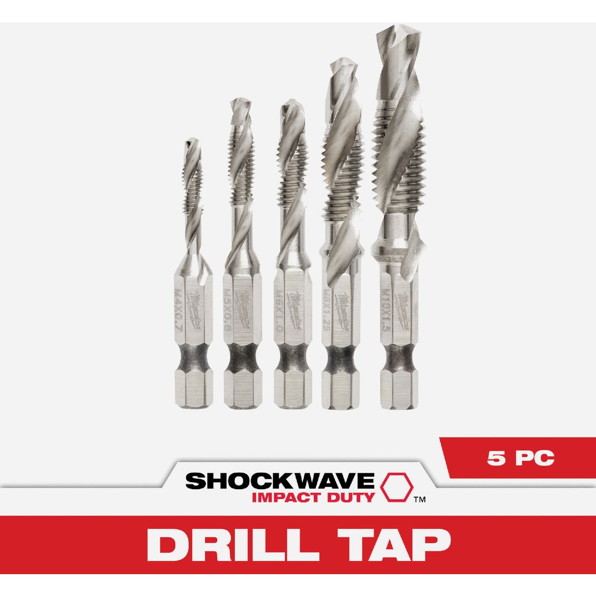 5PC METRIC DRILL TAP SET