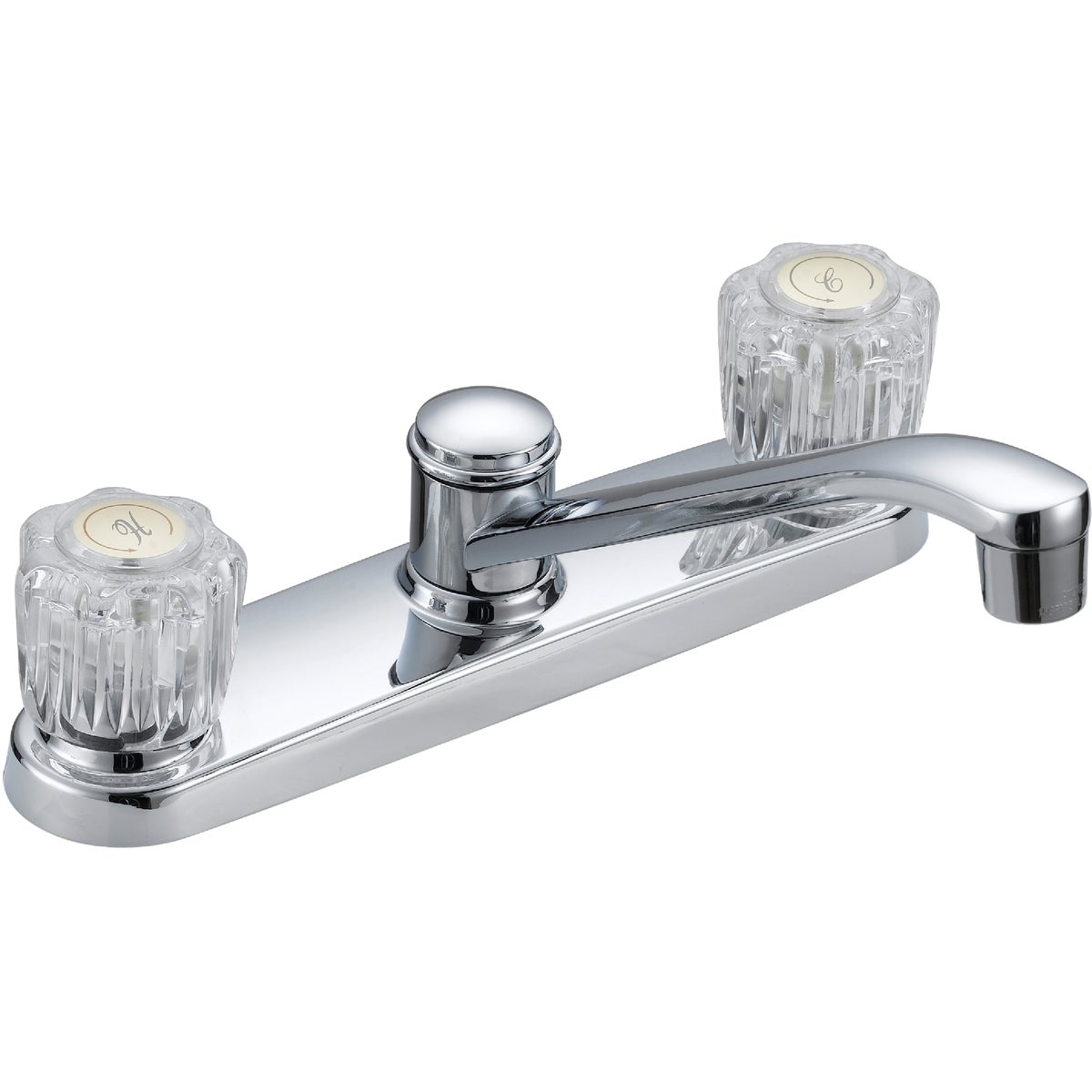 Home Impressions Double Acrylic Handle Kitchen Faucet Without Sprayer 400660