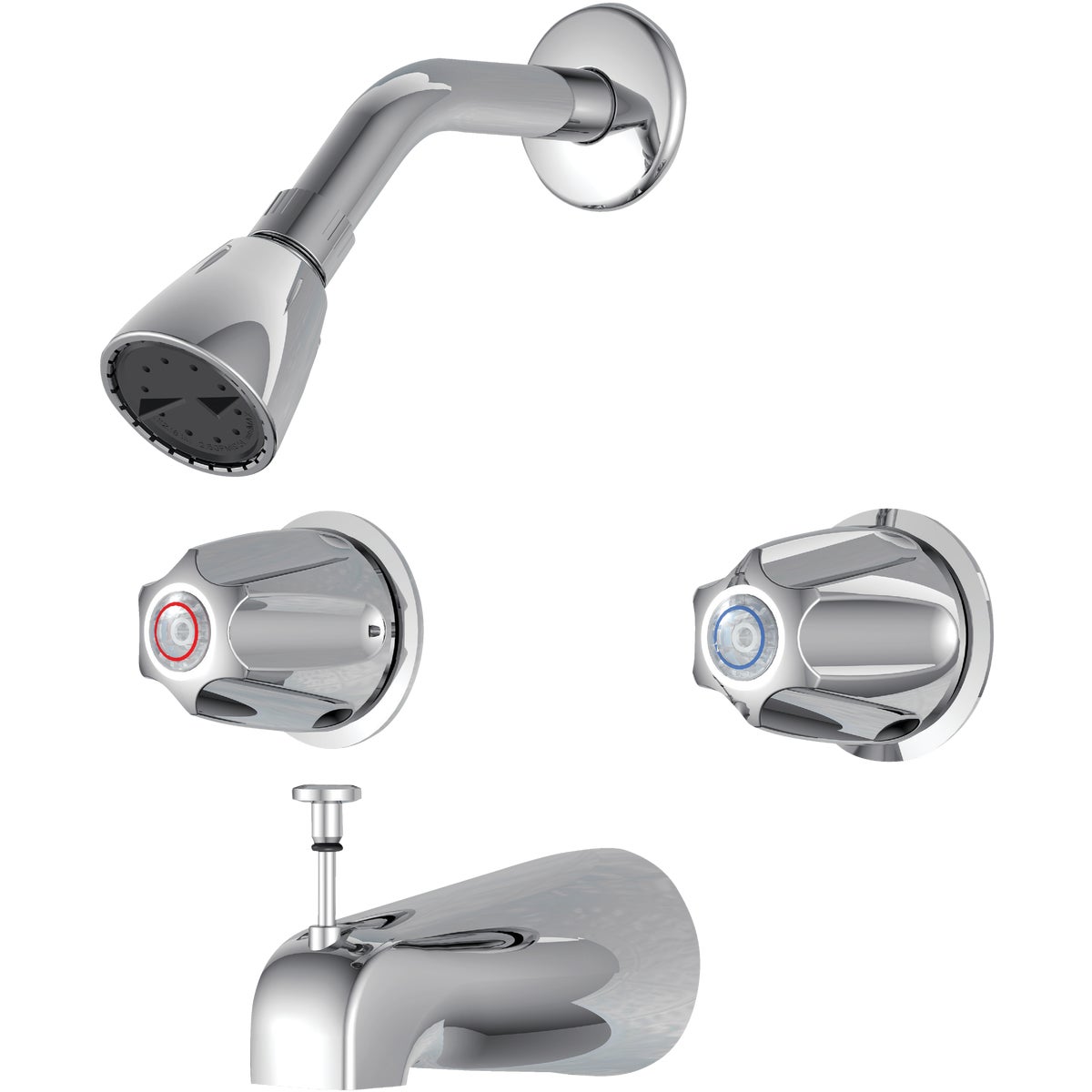 Home Impressions 2 Metal Handle Tub And Shower Faucet 400700