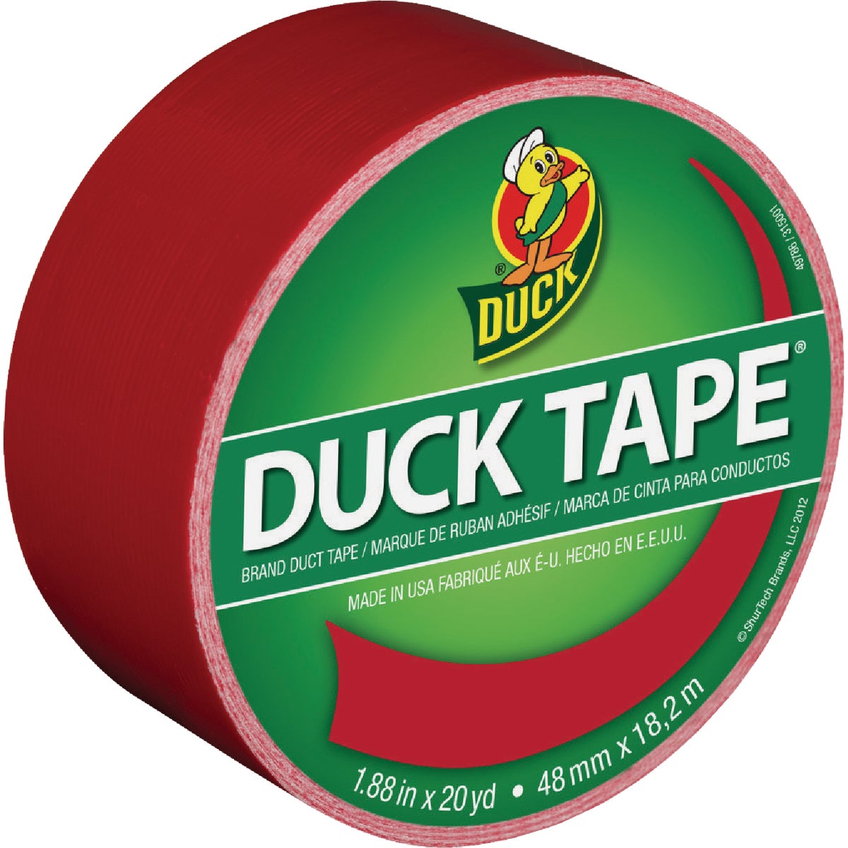 Duct Tape, Red, 1.88-Inch x 20-Yard