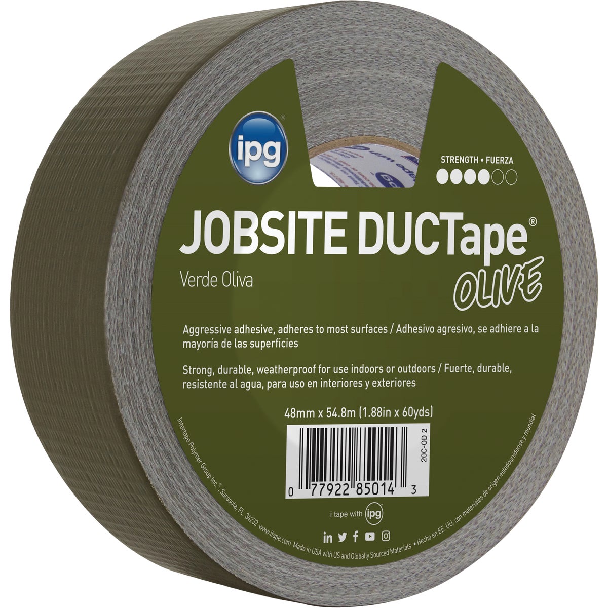 1.88"X60YD OLV DUCT TAPE