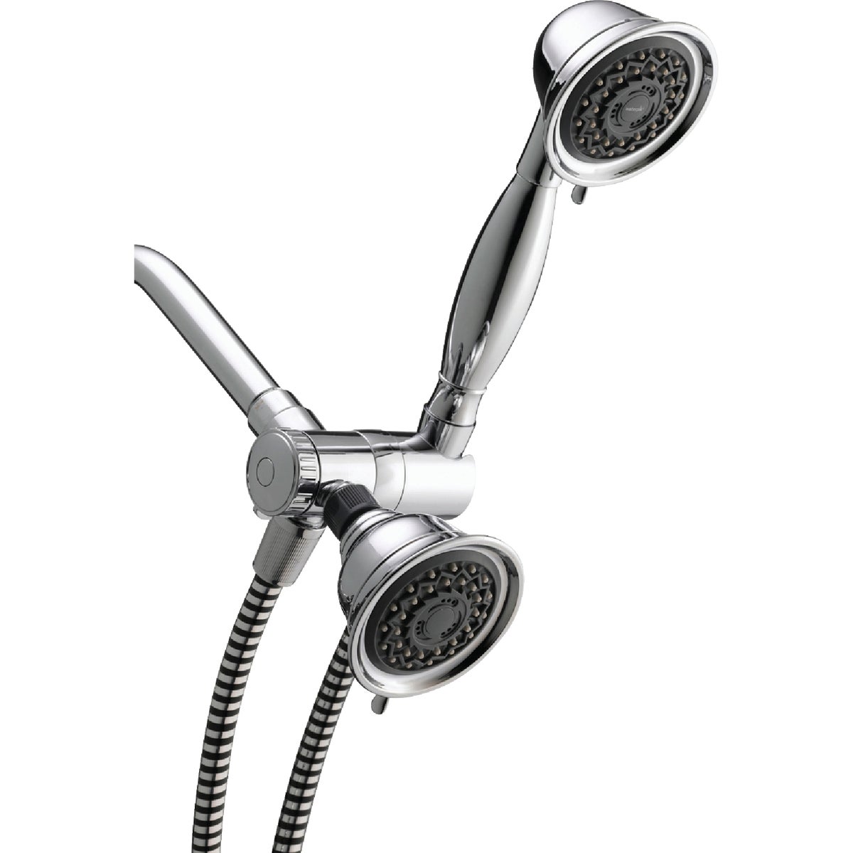 Waterpik PowerSpray+ Design Essential 3-Spray 1.8 GPM Combo Hand-Held Shower & Showerhead 403571