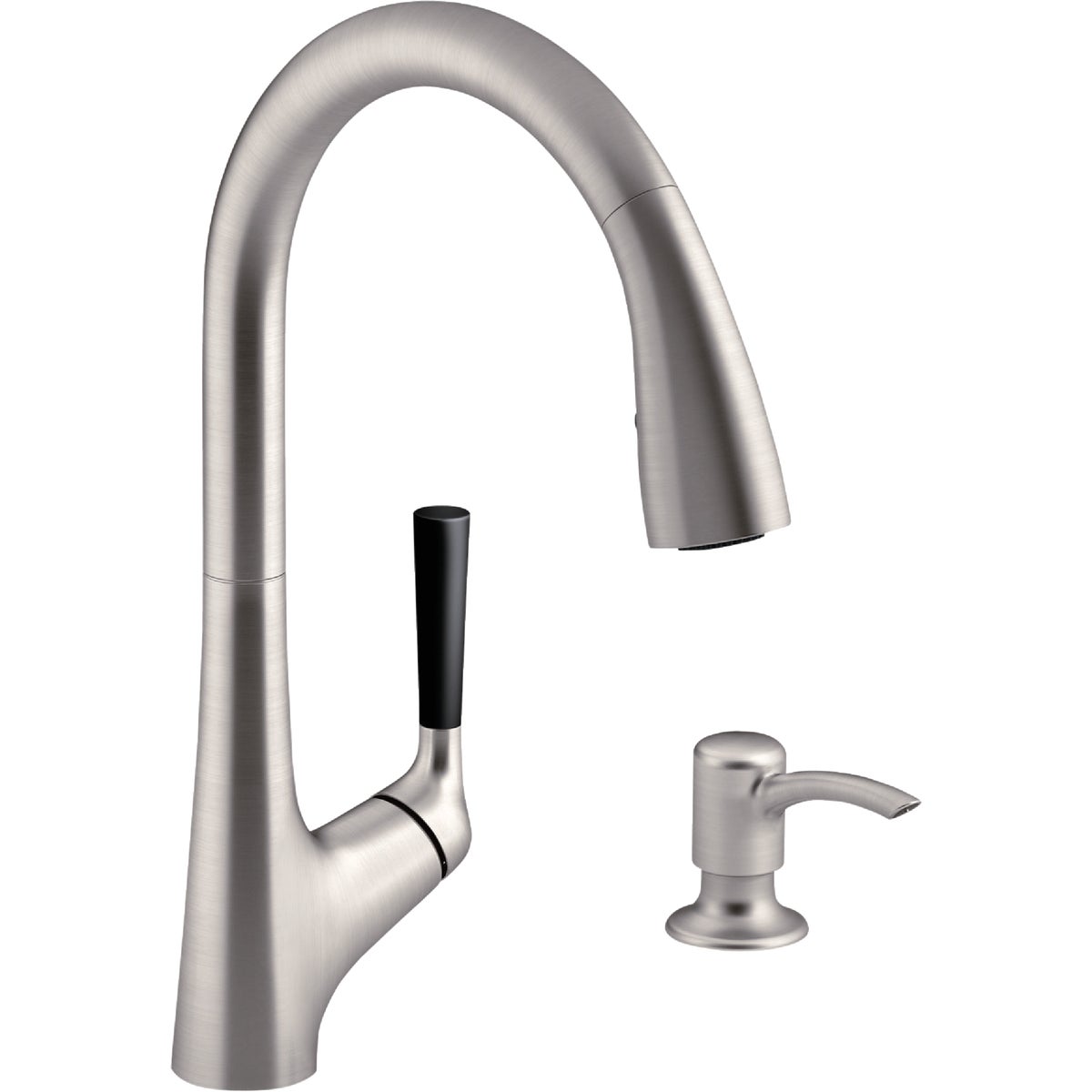 Kohler Malleco Pull-Down Kitchen Faucet with Soap or Lotion Dispenser 404386