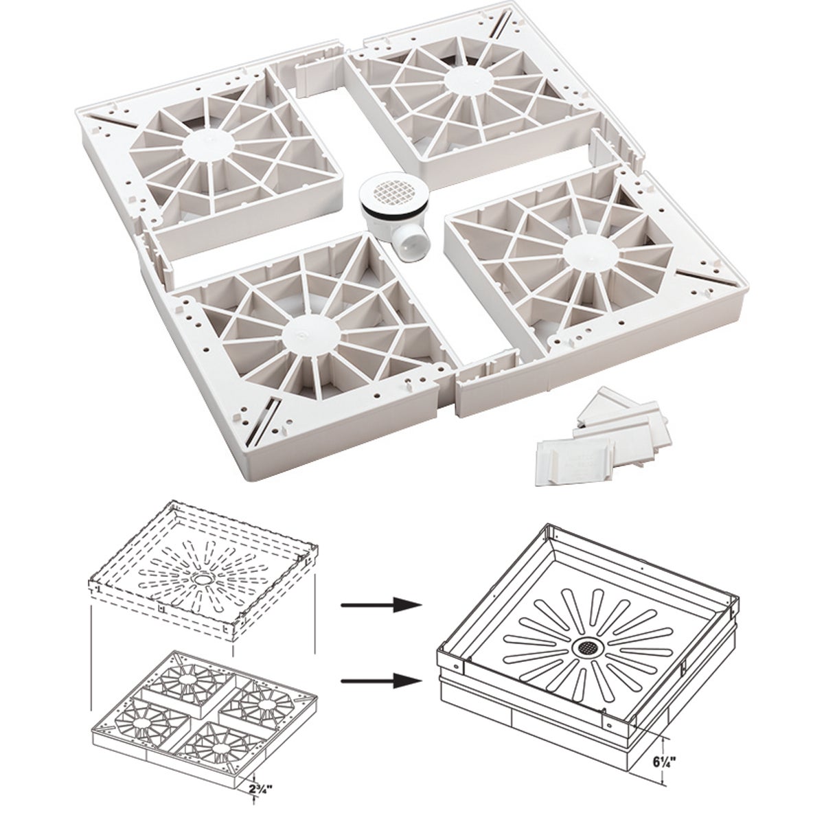 SHOWER BASE EXTENDER