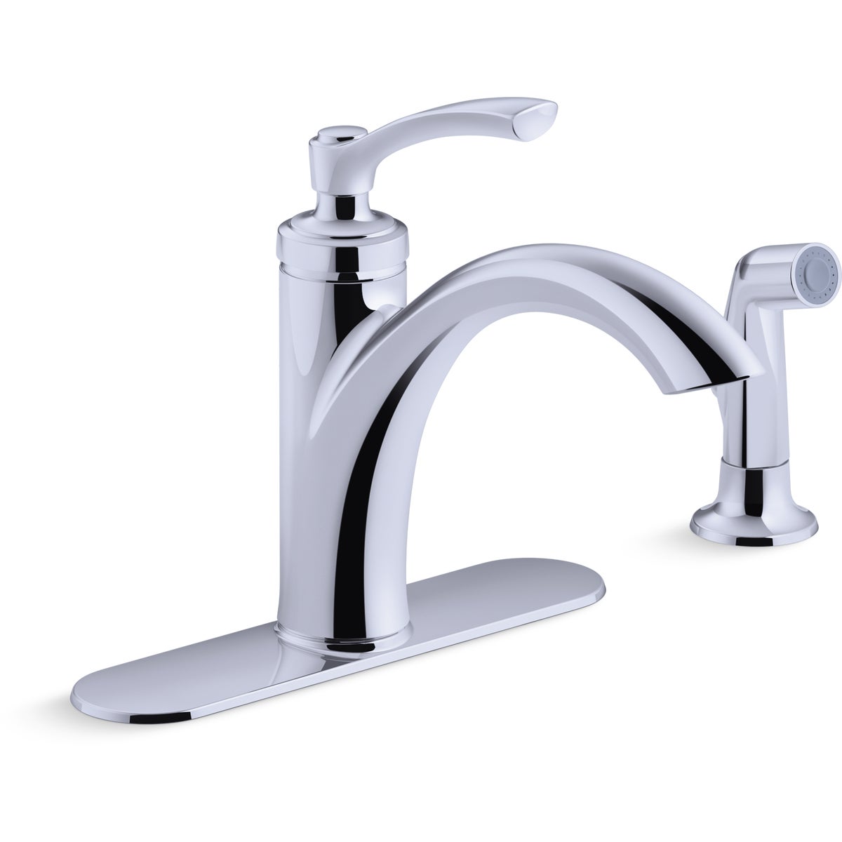 Kohler Linwood Single Handle Kitchen Faucet With Side Sprayer 404651