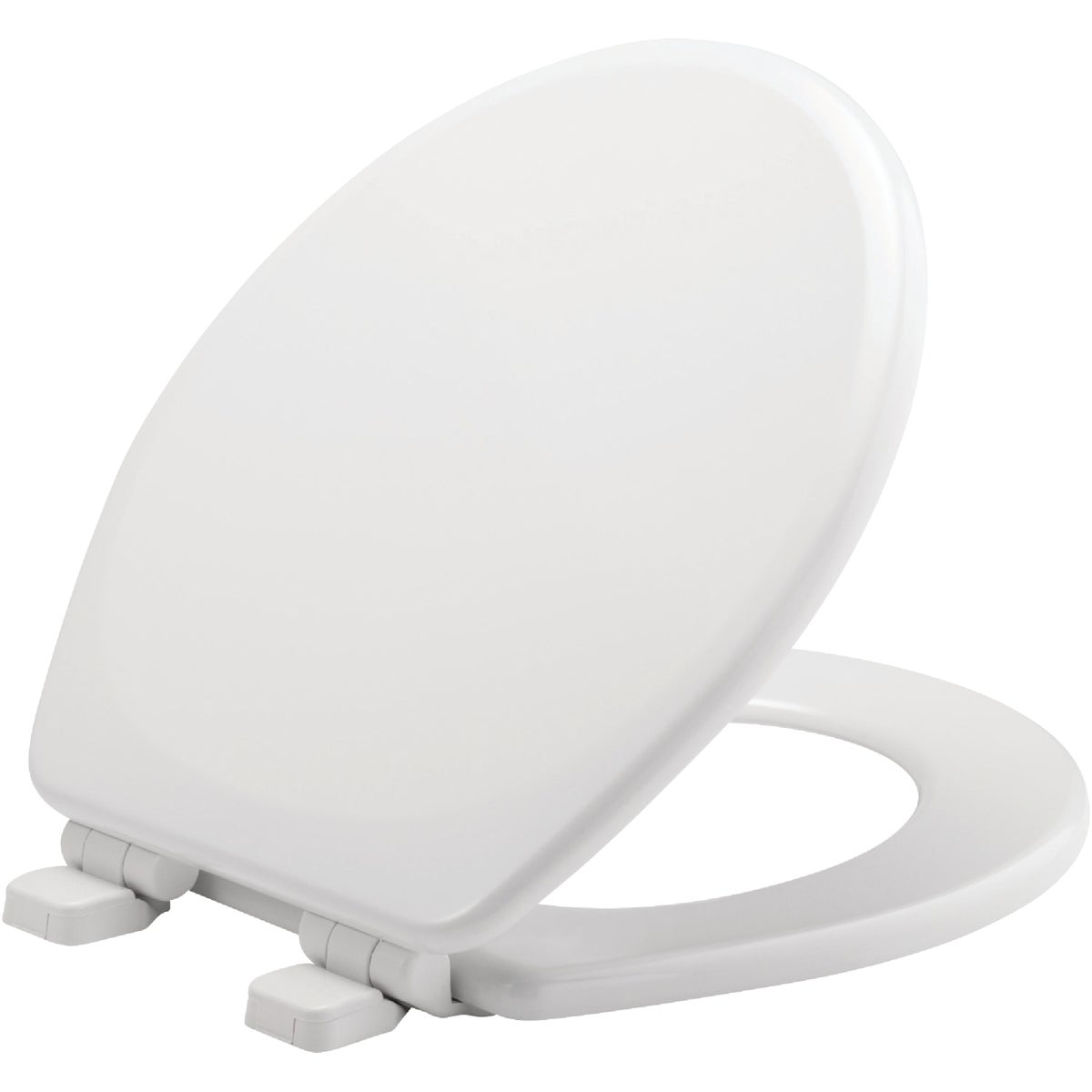 Bemis Mayfair Round Closed Front Slow Close White Wood Toilet Seat