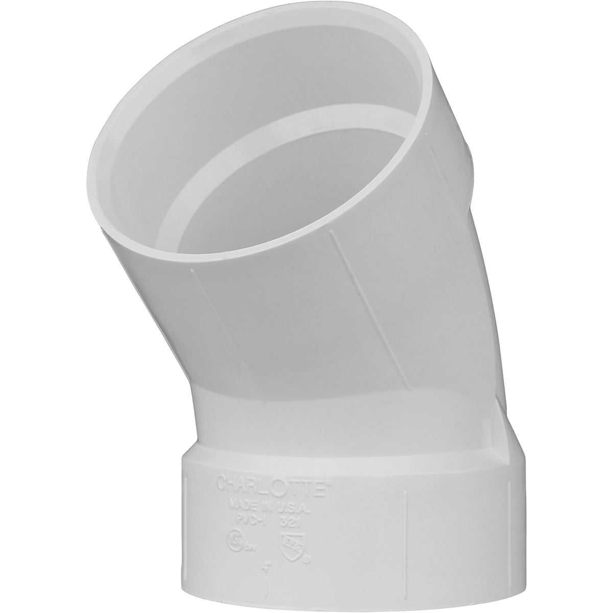 4" 45D PVC-DWV ELBOW