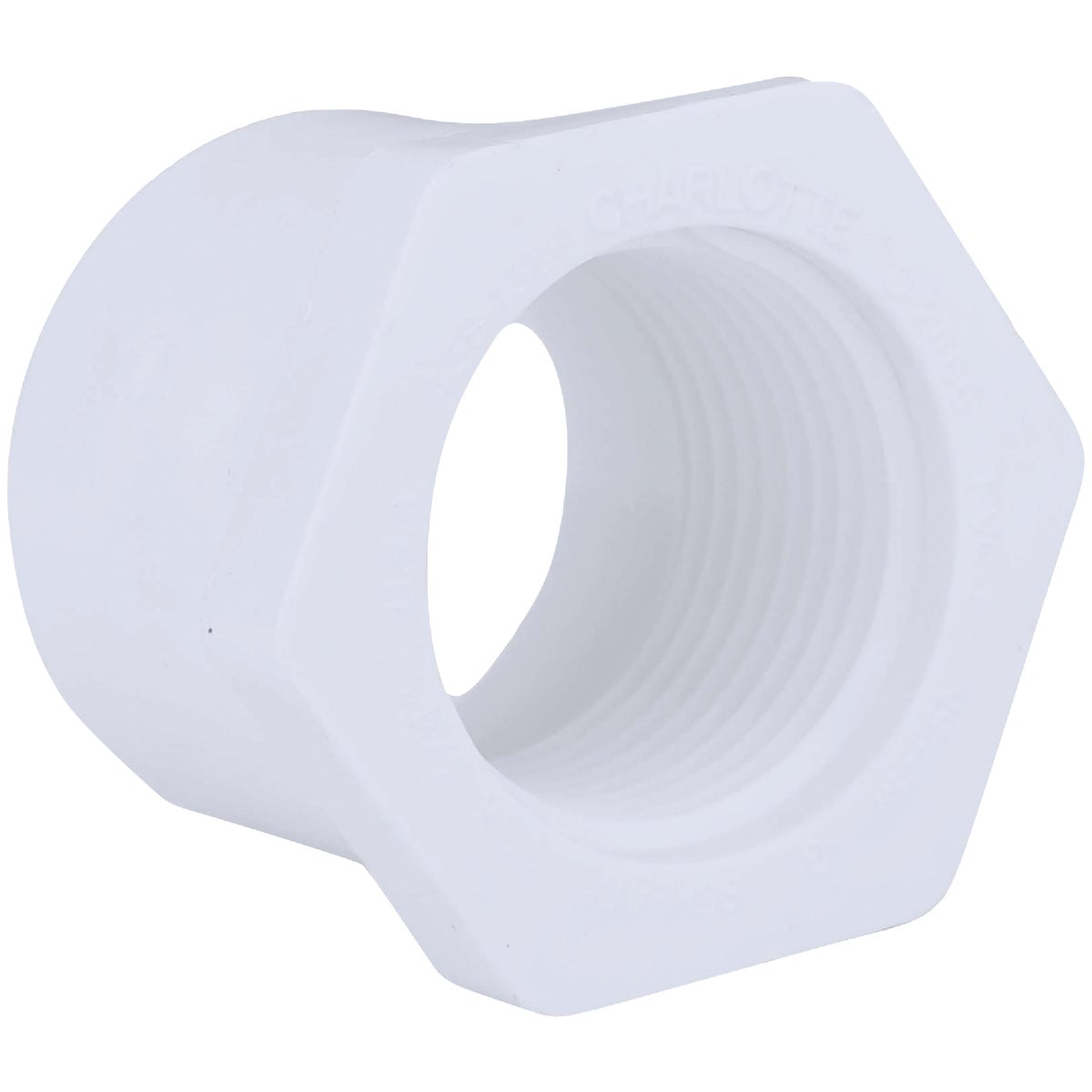 Charlotte Pipe 1 In. SPG x 3/4 In. FPT Schedule 40 PVC Bushing 411085