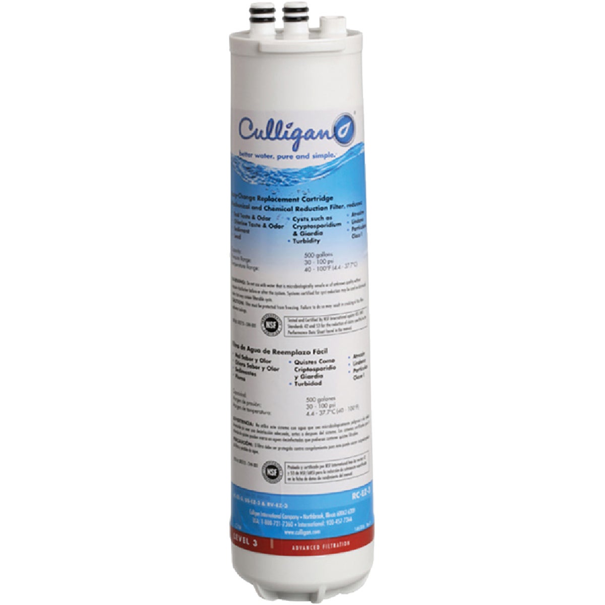 Culligan Easy-Change 3 Icemaker & Refrigerator Water Filter Cartridge 411256