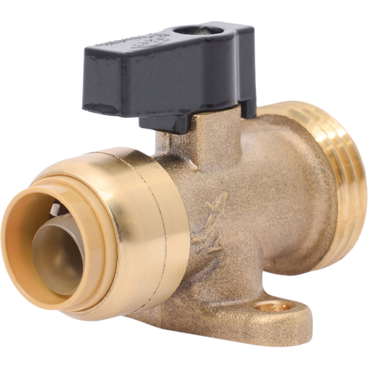 SharkBite 1/2 in. x 3/4 in. MHT Push-to-Connect Straight Washing Machine Valve 412122