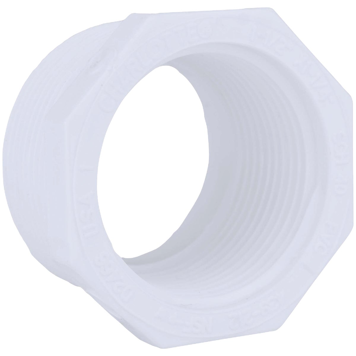 Charlotte Pipe 1-1/2 In. MPT x 1-1/4 In. FPT Schedule 40 PVC Bushing 414328