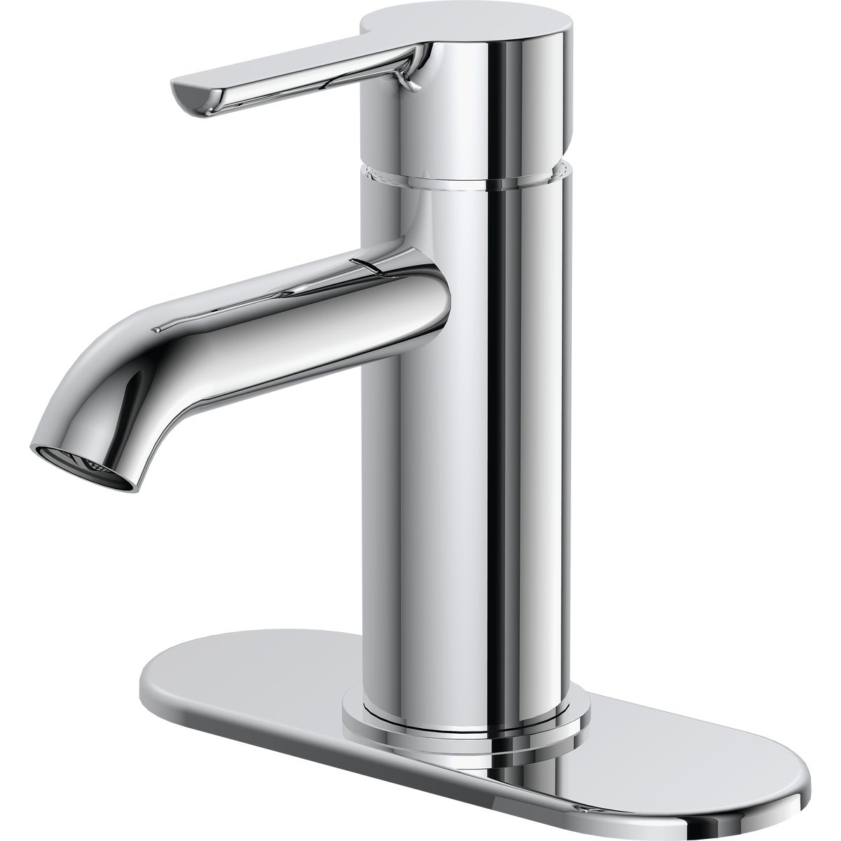 Home Impressions Chrome 1-Handle Lever 4 In. Centerset Monoblock Bathroom Faucet 416522