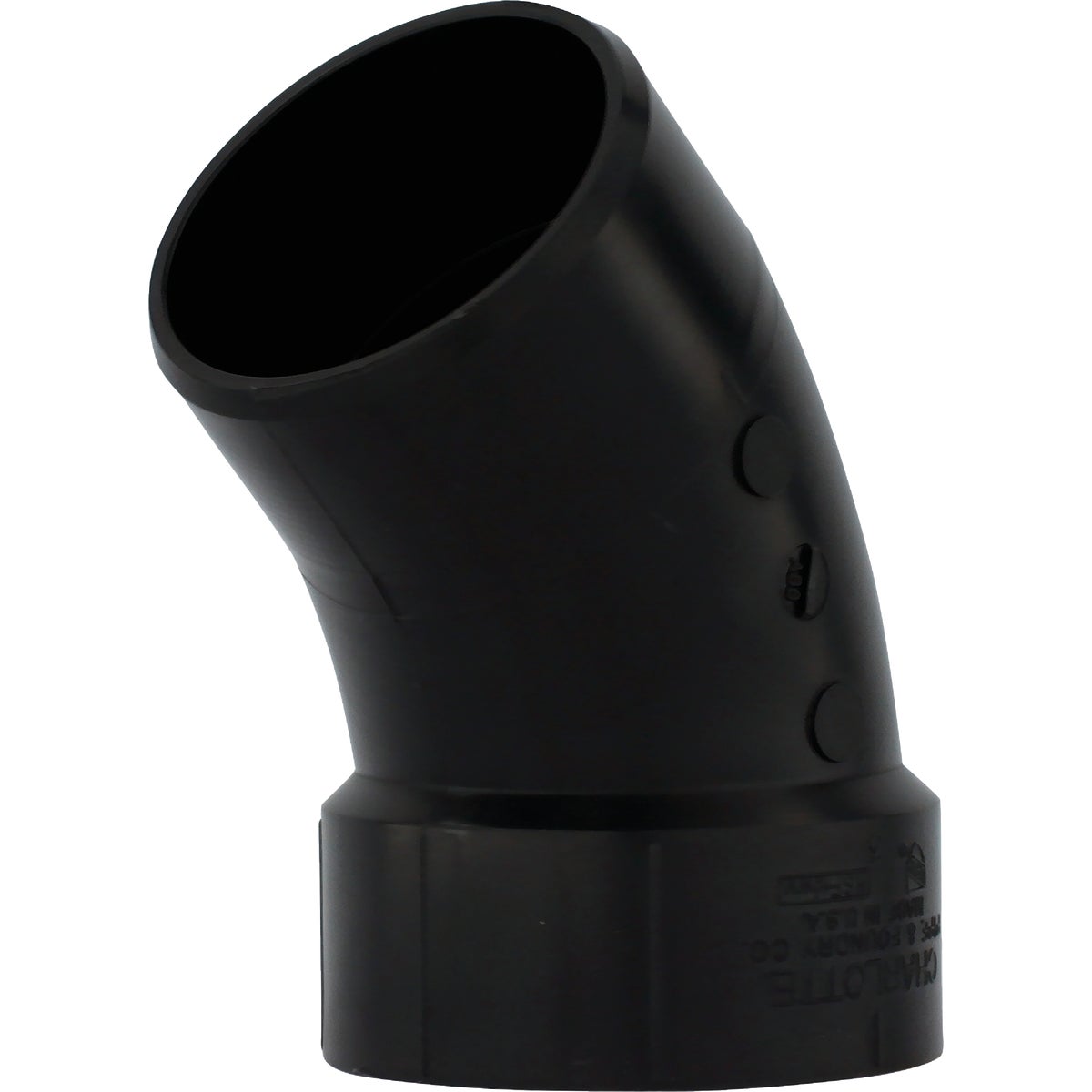 3" 45D ABS STREET ELBOW