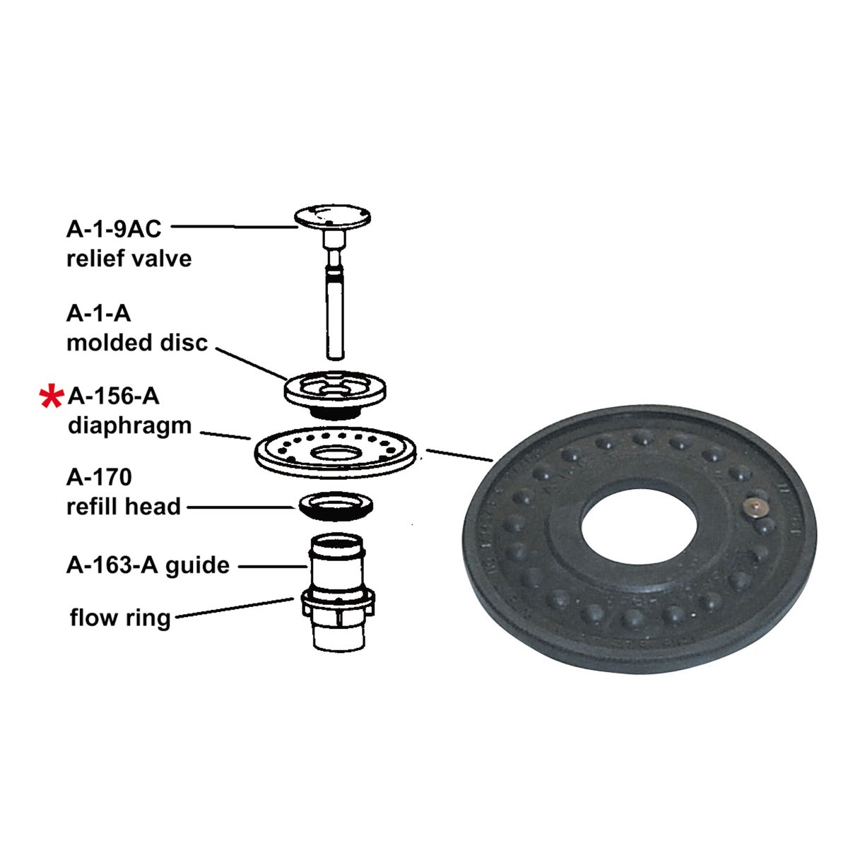 SLOAN REGAL DIAPHRAGM