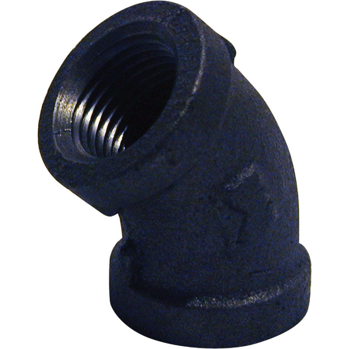 3/4" 45D BLACK ELBOW