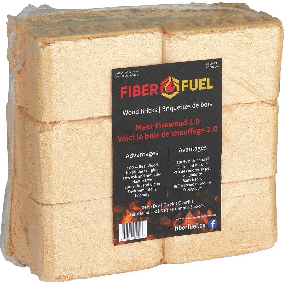 8966BTU WOOD BRICK
