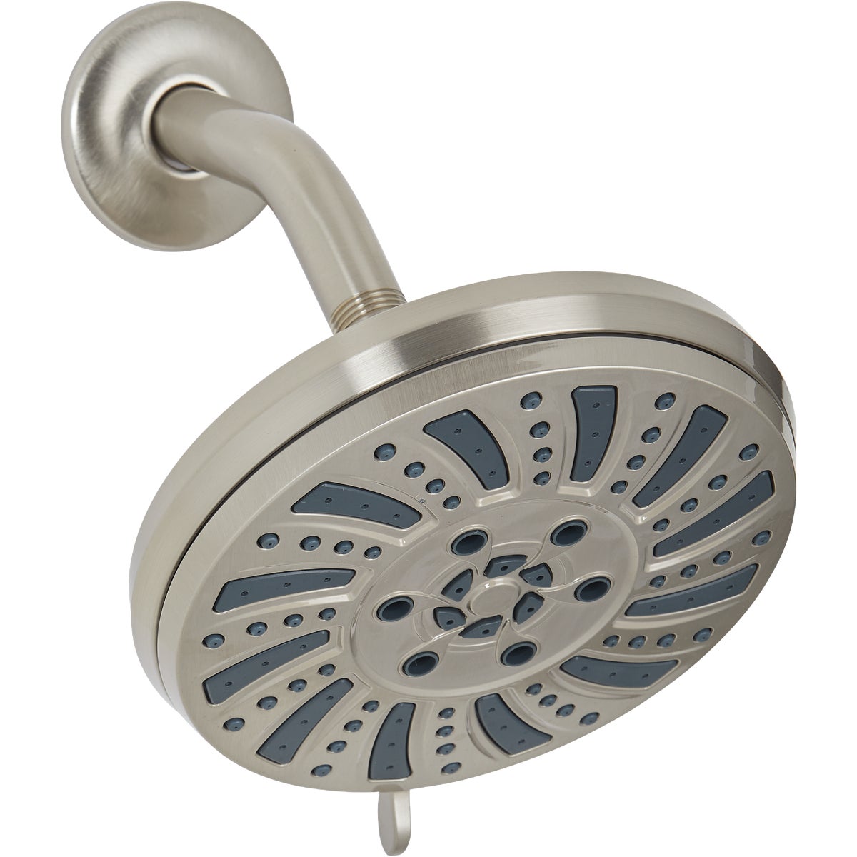 Home Impressions 6-Spray 1.8 GPM Fixed Showerhead, Brushed Nickel 423952