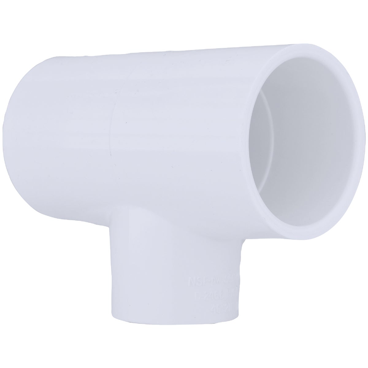 Charlotte Pipe 1-1/2 In. A x 1-1/2 In. B x 1 In. C Schedule 40 Pressure Reducing PVC Tee 427489