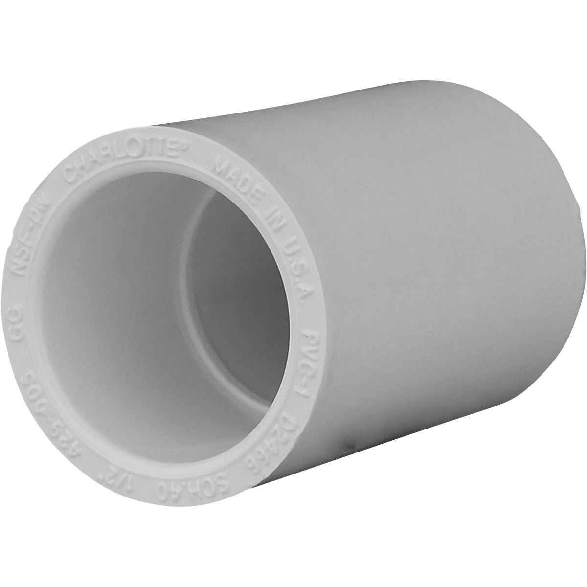 Charlotte Pipe 1/2 In. Sch. 40 PVC Coupling 427862