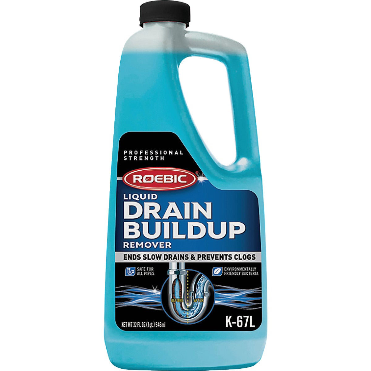16OZ DRAIN BLDUP REMOVER