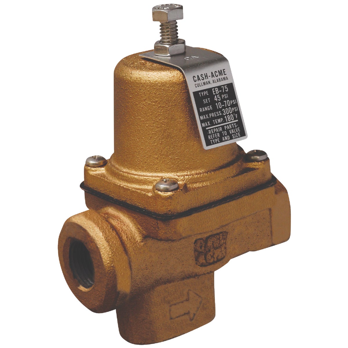 Cash Acme 1/2 In. Iron Pressure Regulator 448689