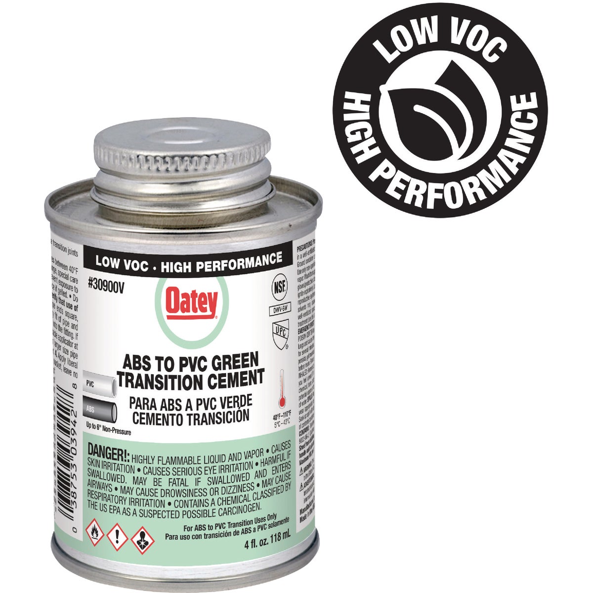 4OZ LOWVOCABS/PVC CEMENT