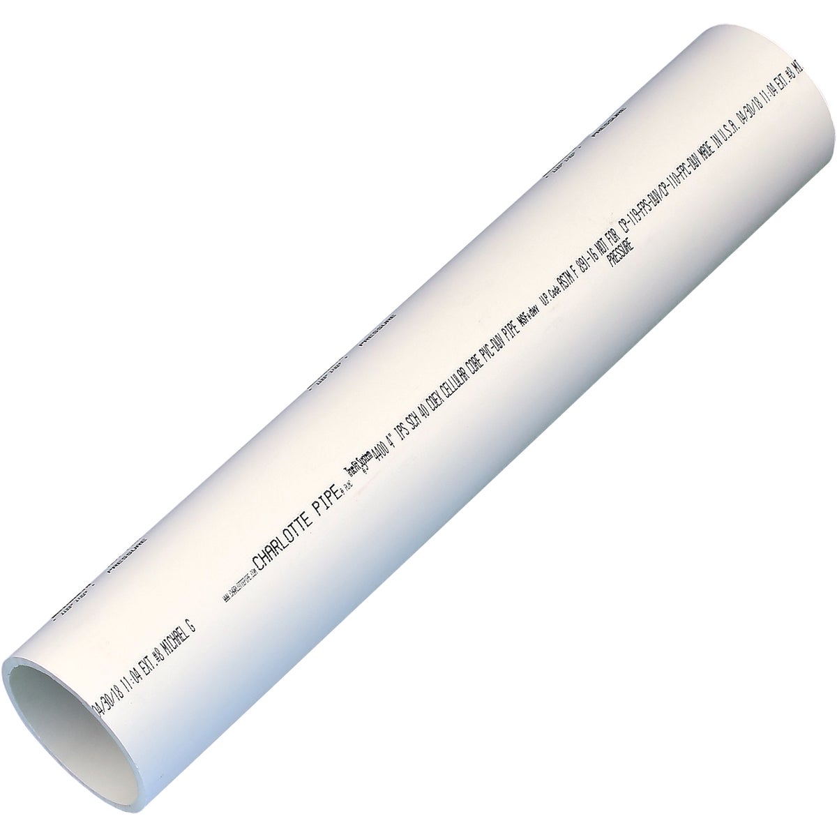 Genova PVC-DWV Cellular Core Schedule 40 Pipe 453244