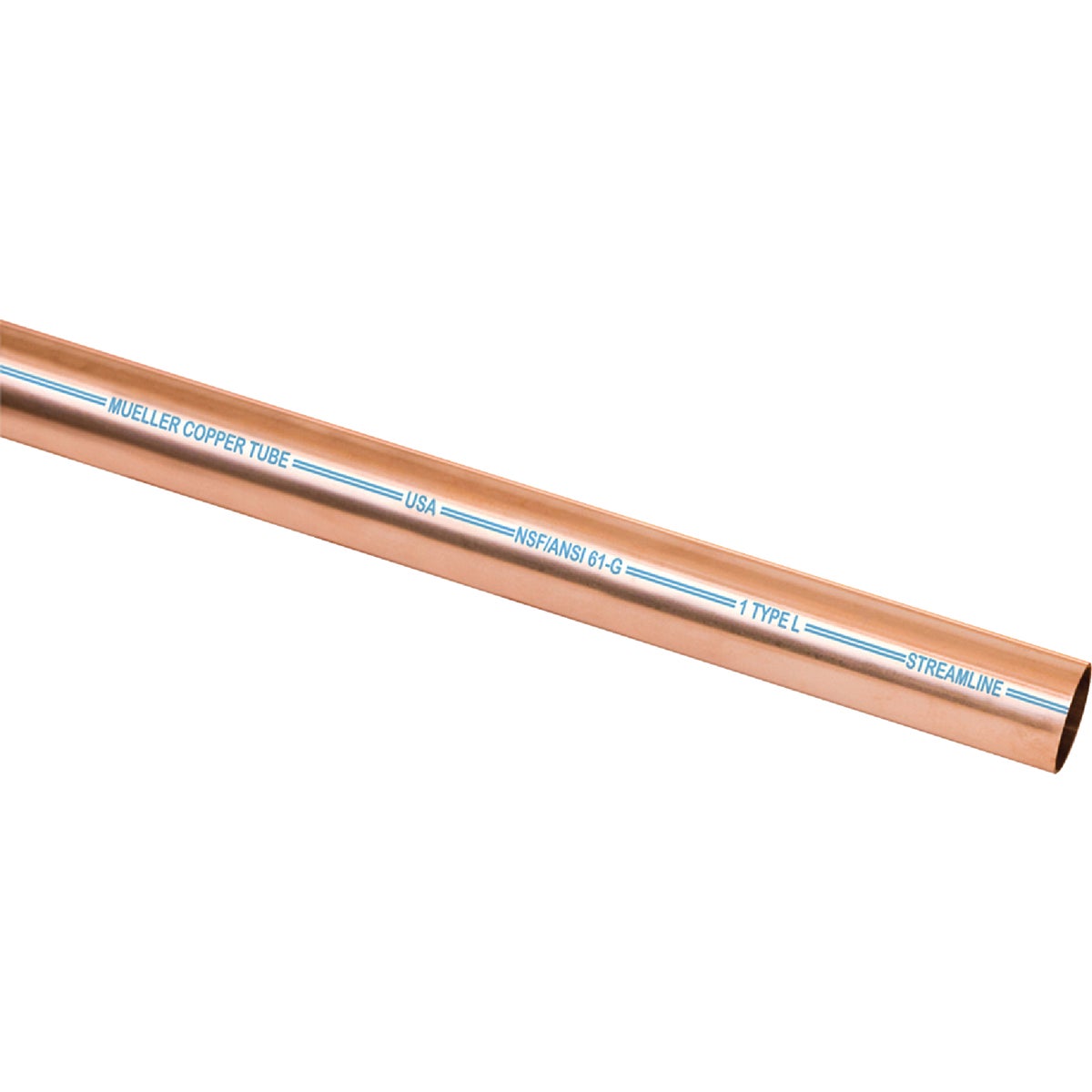Mueller Streamline 1/2 In. ID x 20 Ft. Type L Copper Pipe 455075