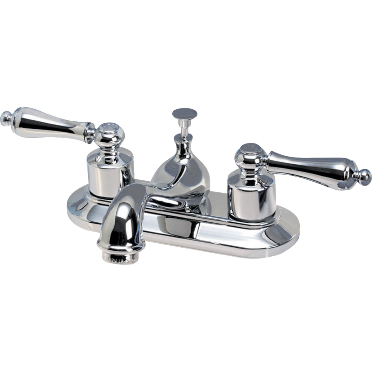 Home Impressions 2 Metal Lever Handle 4 In. Centerset Bathroom Faucet With Pop-Up 455787