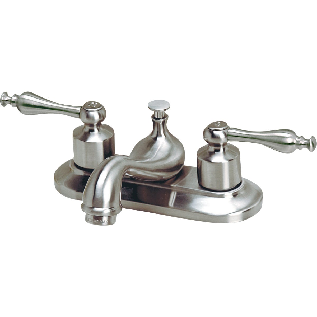 Home Impressions 2-Handle 4 In. Centerset Bathroom Faucet with Pop-Up 457464