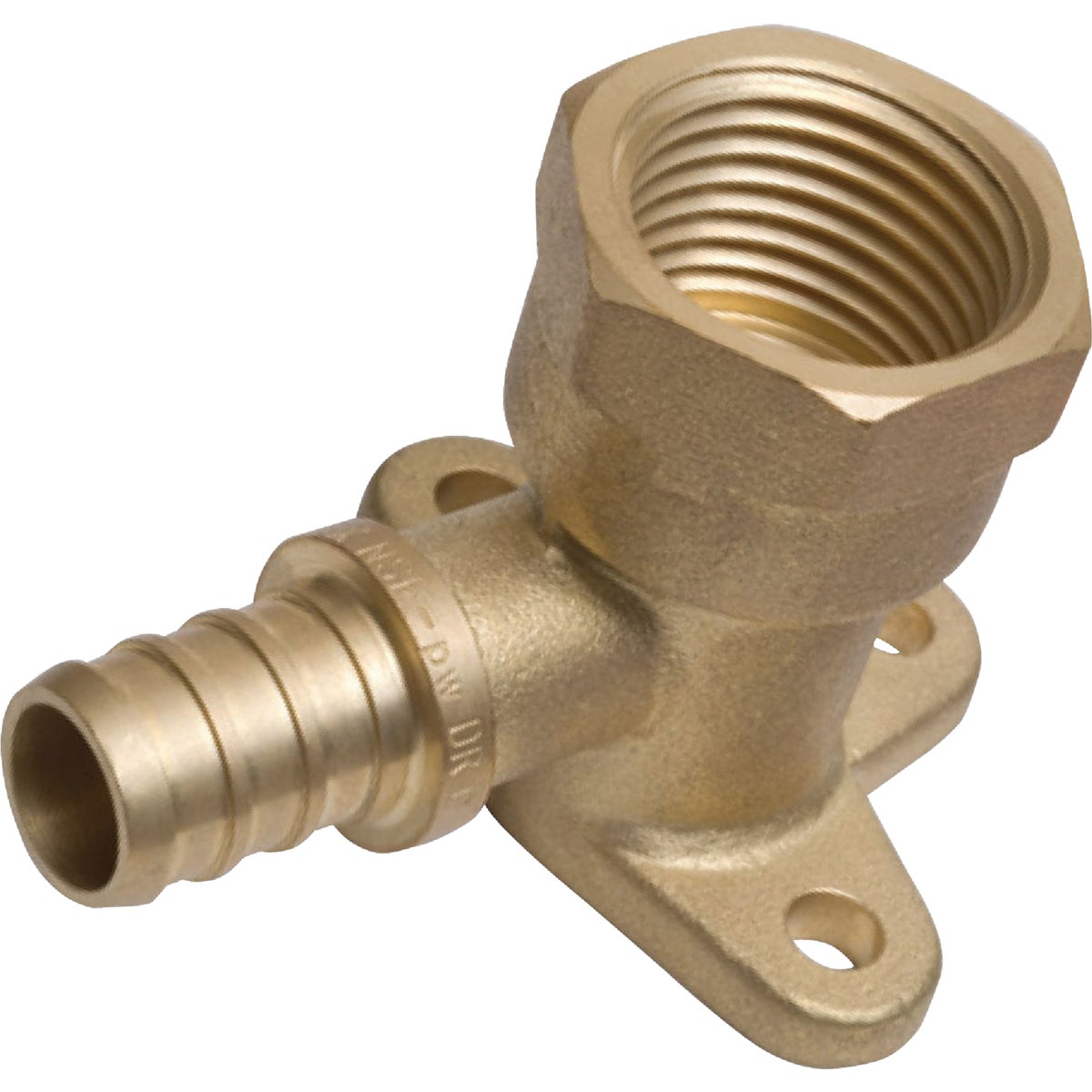 SharkBite Brass Barbed Drop Ear Elbow 461627