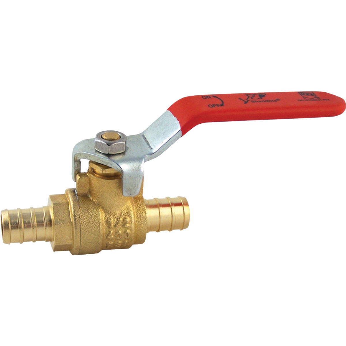 SharkBite Brass Full Port Barb Ball Valve 461663