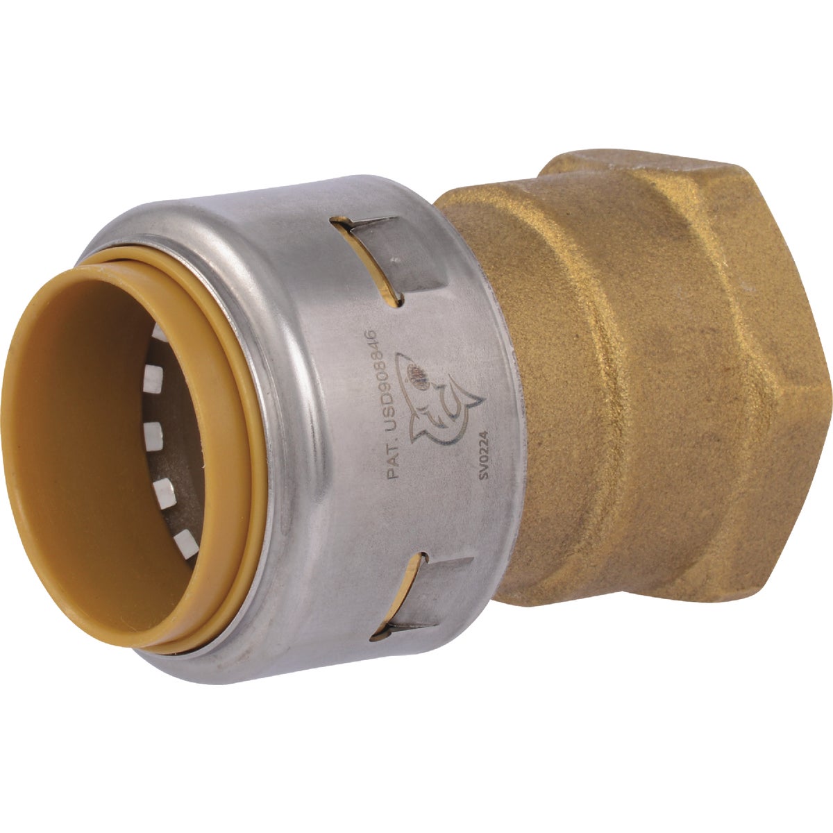 SharkBite Push-to-Connect Brass Female Adapter 461805