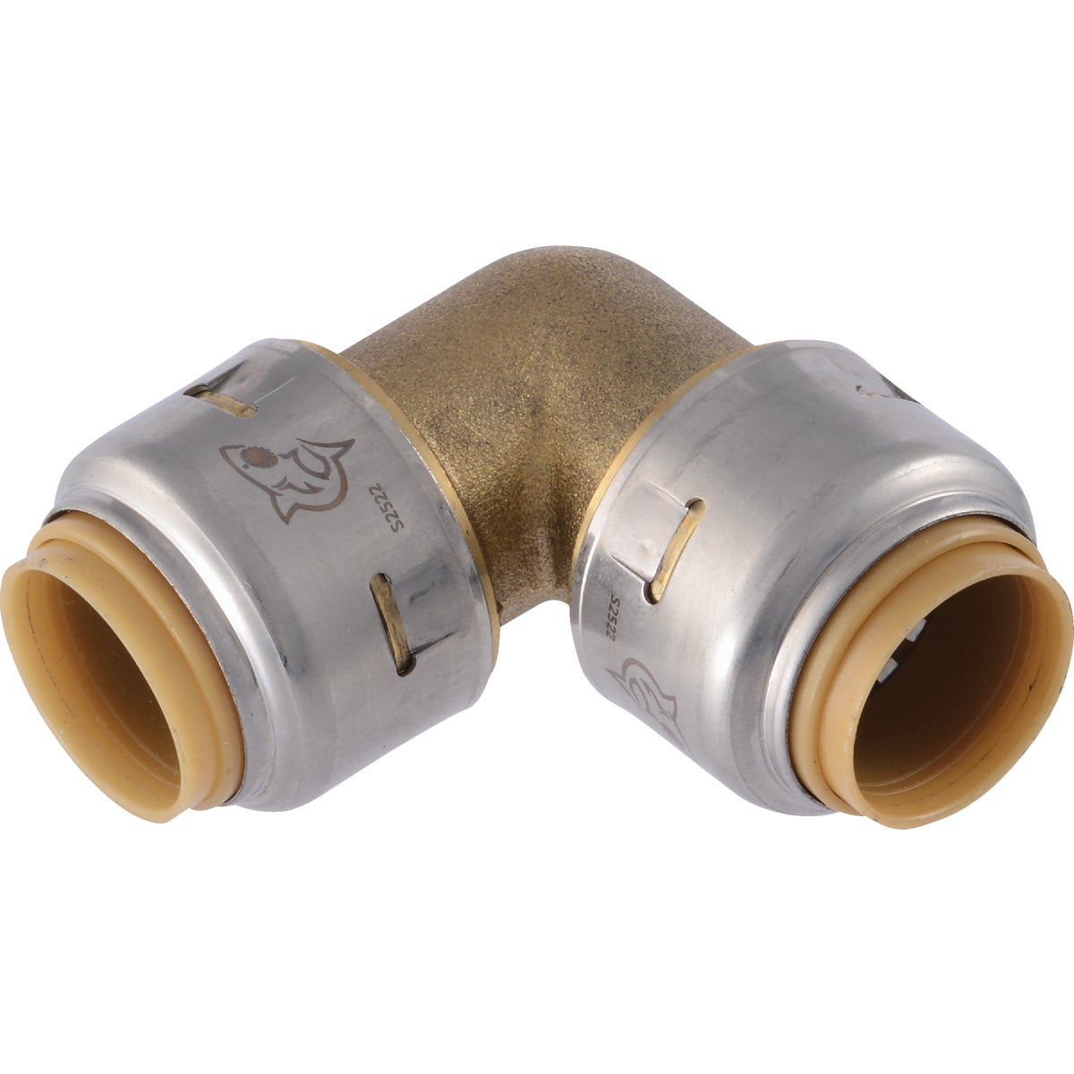SharkBite Push-to-Connect 90 Deg Brass Elbow (Push x Push) 461850