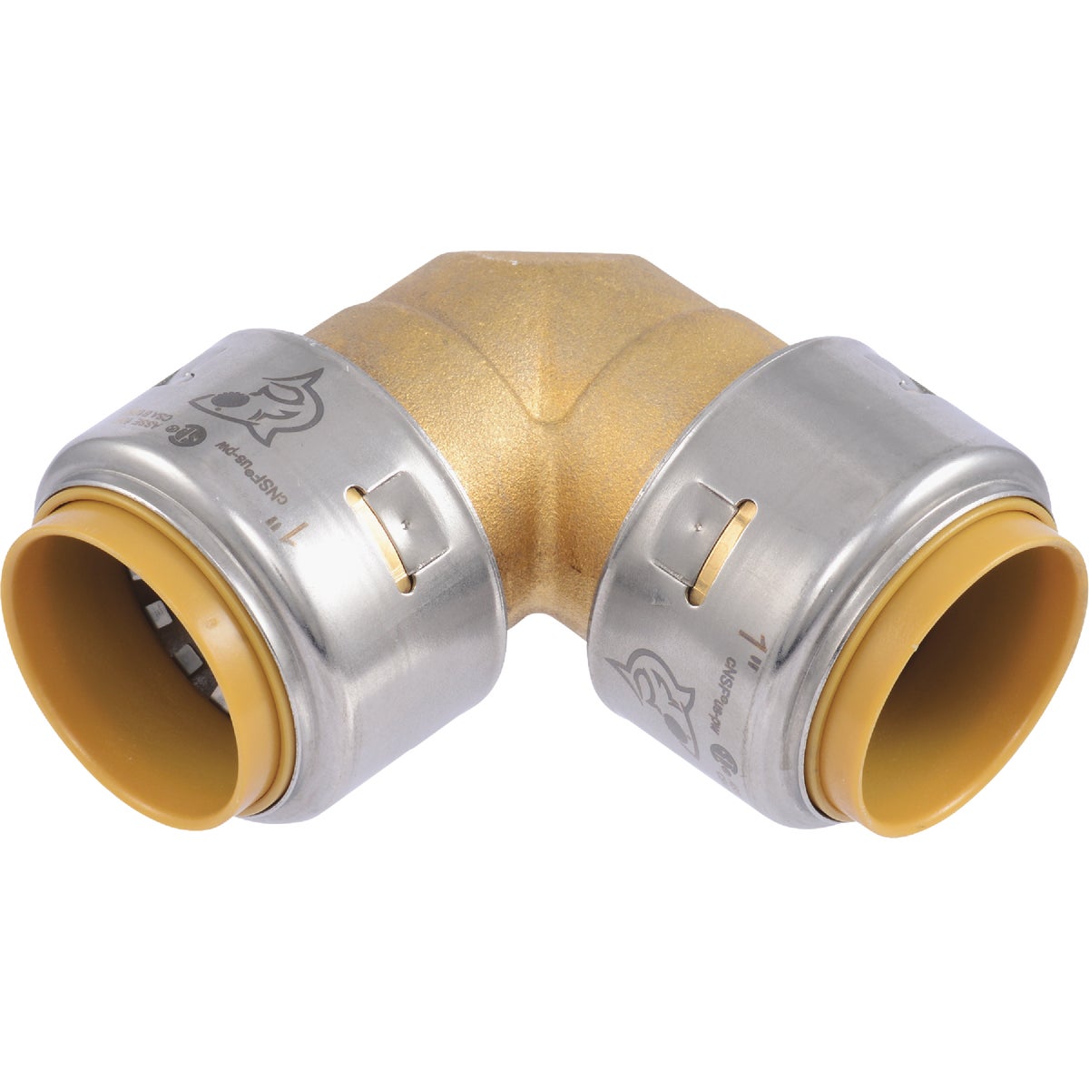 SharkBite Push-to-Connect 90 Deg Brass Elbow (Push x Push) 461878