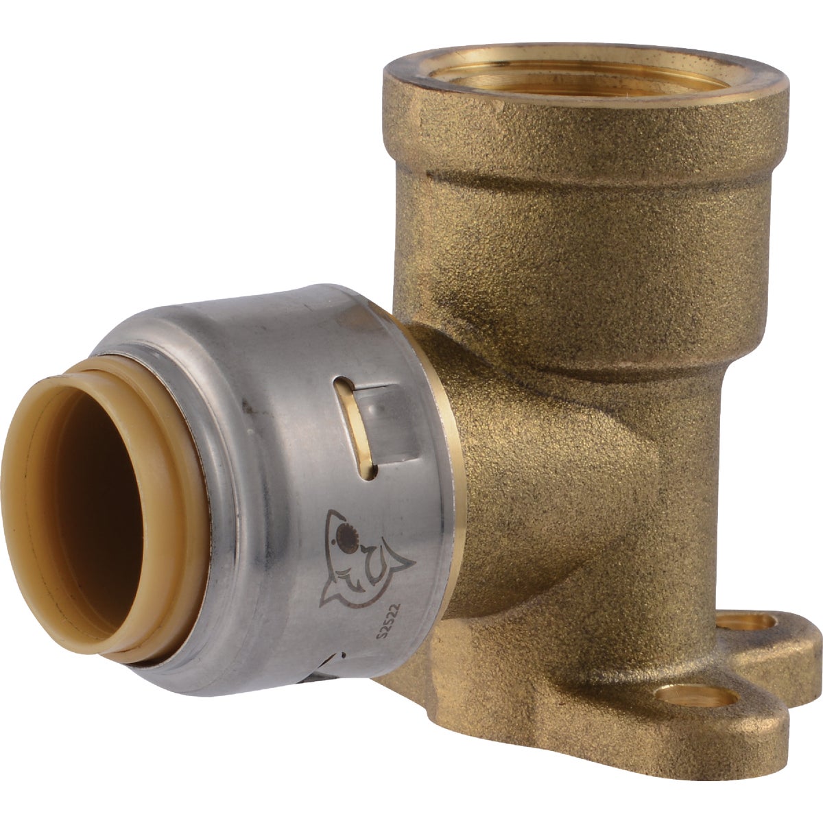 SharkBite Push-to-Connect Drop Ear Brass Elbow 461921
