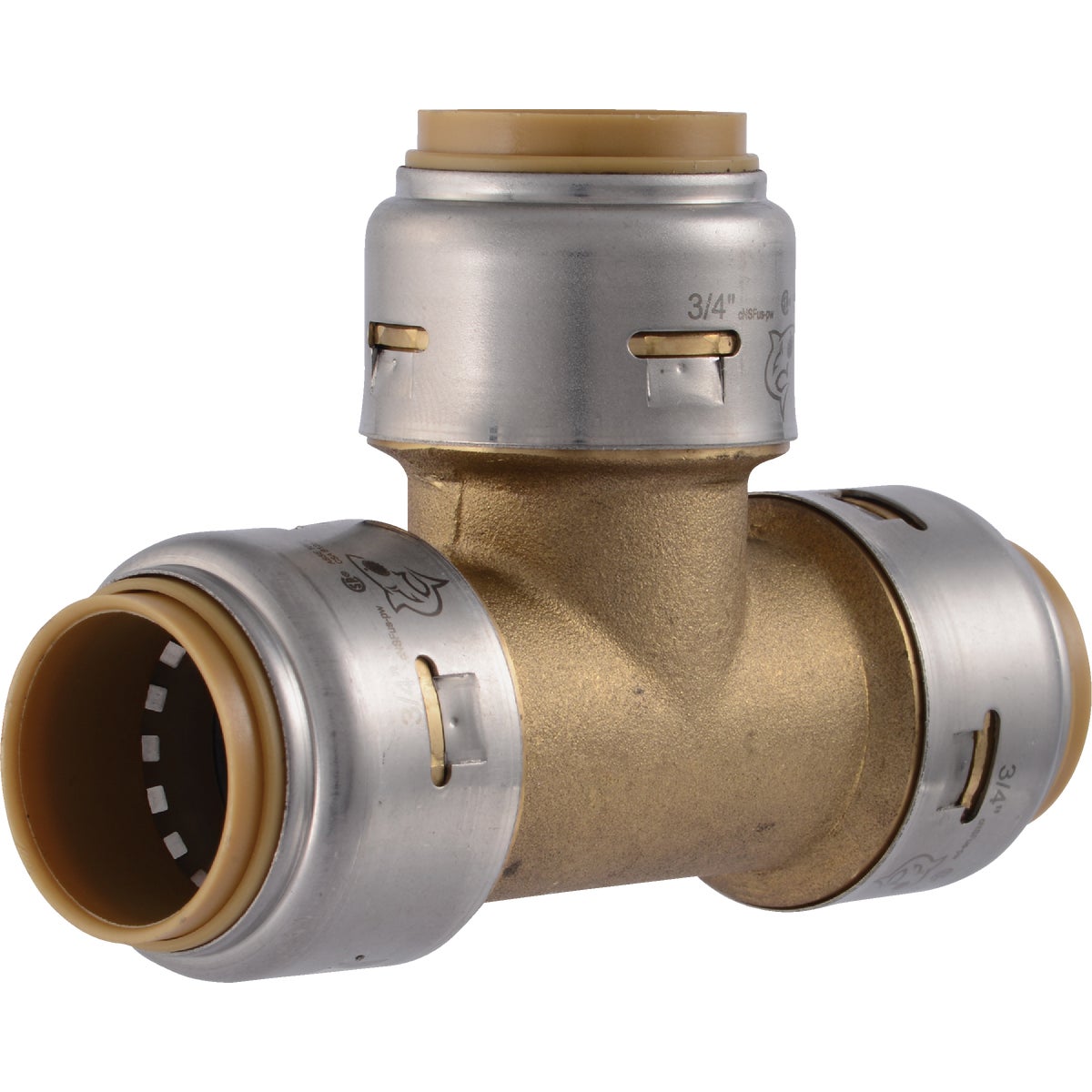 SharkBite Brass Push-to-Connect Tee 461949