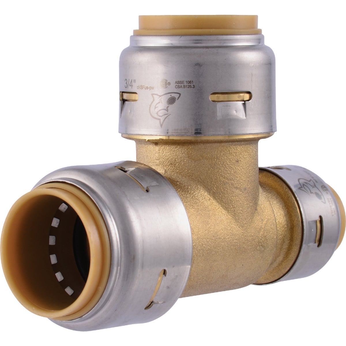SharkBite Brass Reducing Push-to-Connect Tee 461985