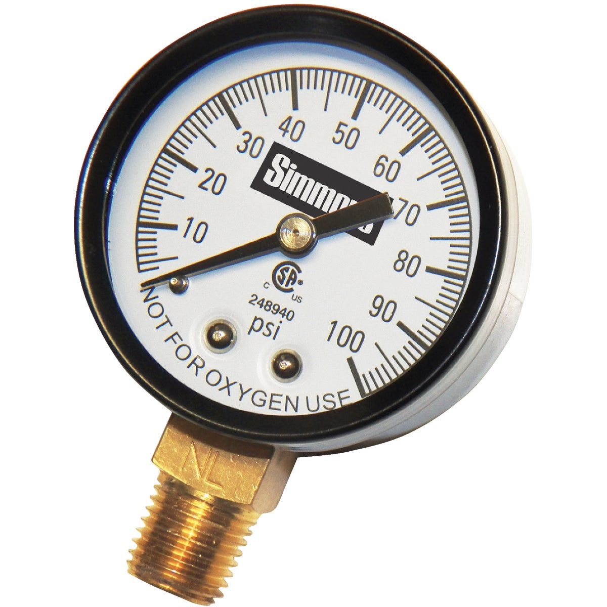 100PSI 1/4"PRESURE GAUGE