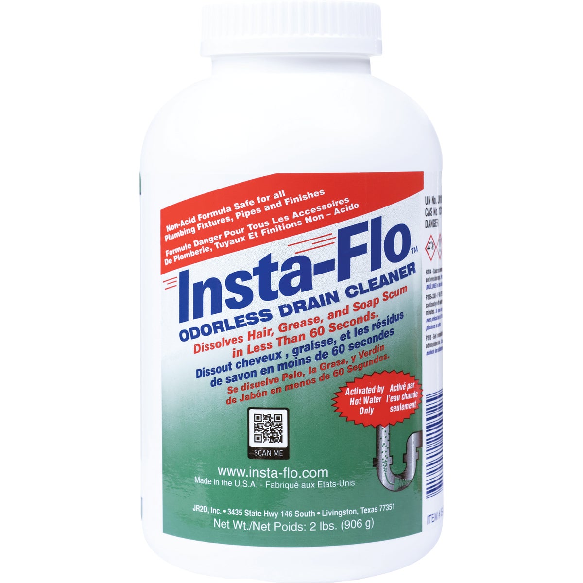 Insta-Flo 2 Lb. Crystal Drain Cleaner