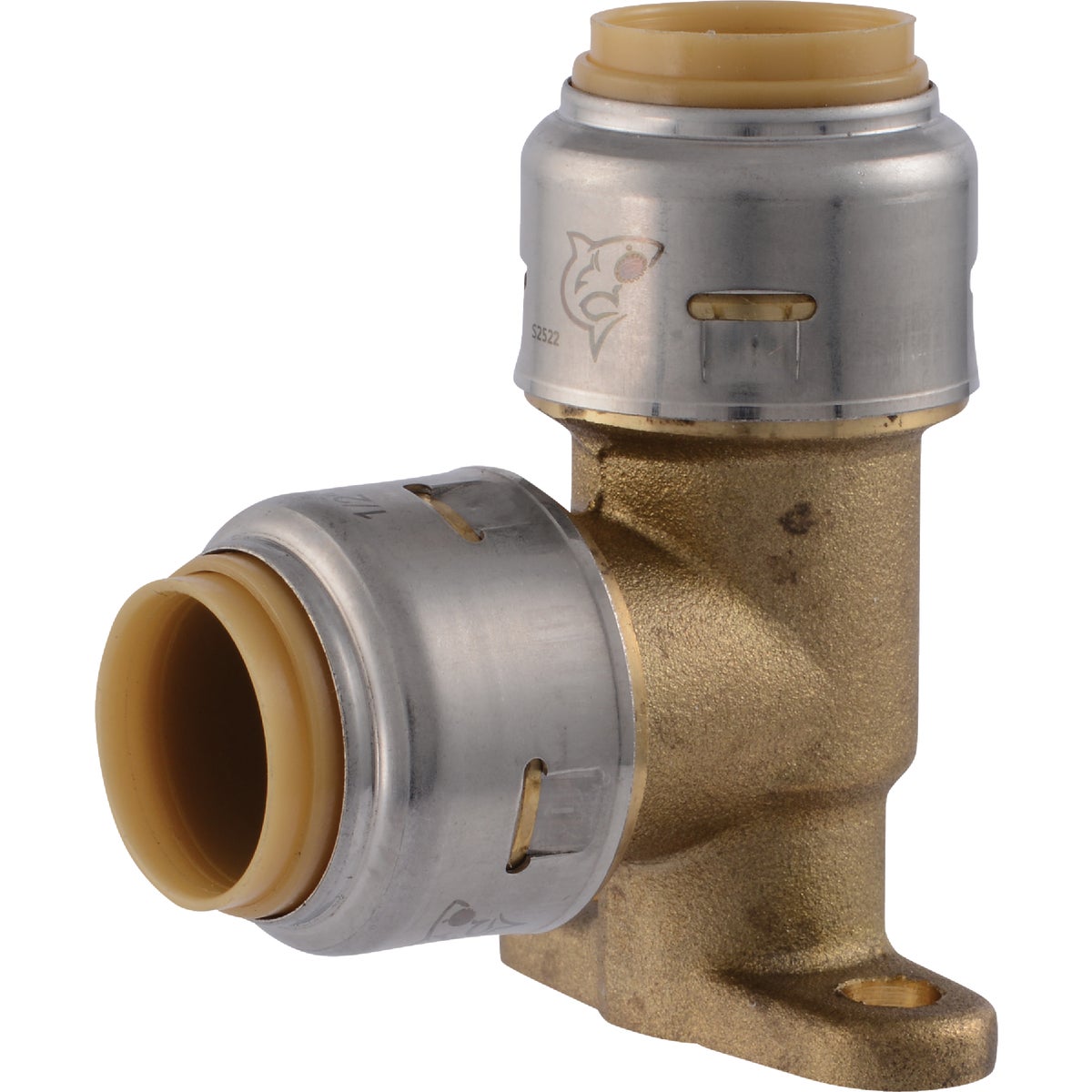 SharkBite Push-to-Connect Drop Ear Brass Elbow 464367