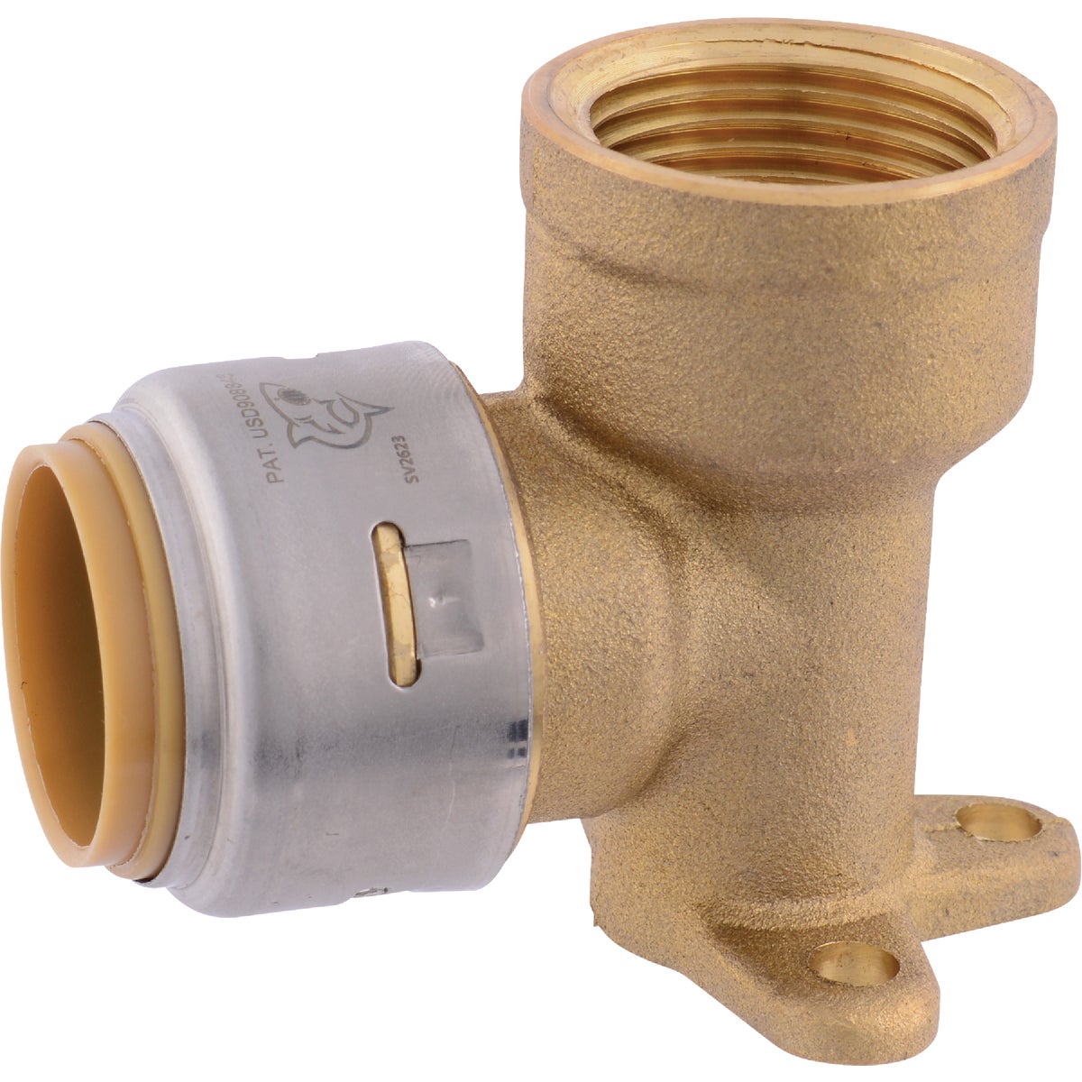 SharkBite Push-to-Connect Drop Ear Brass Elbow 467081
