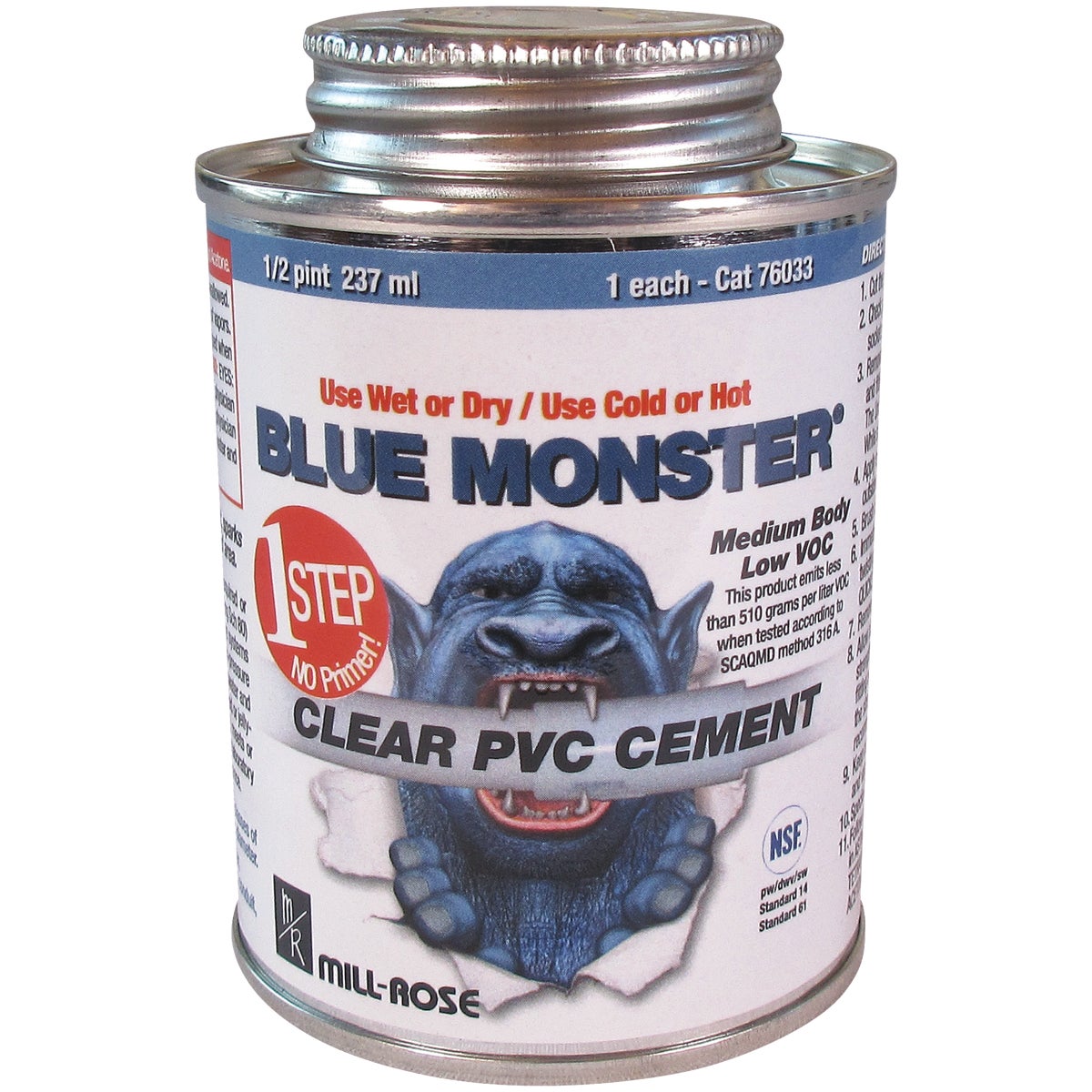 4OZ BM CLEAR PVC CEMENT