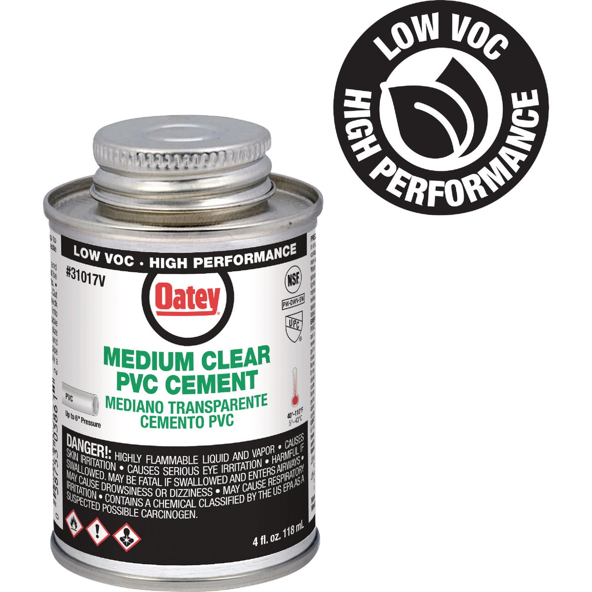 4OZ LOWVOCMED PVC CEMENT