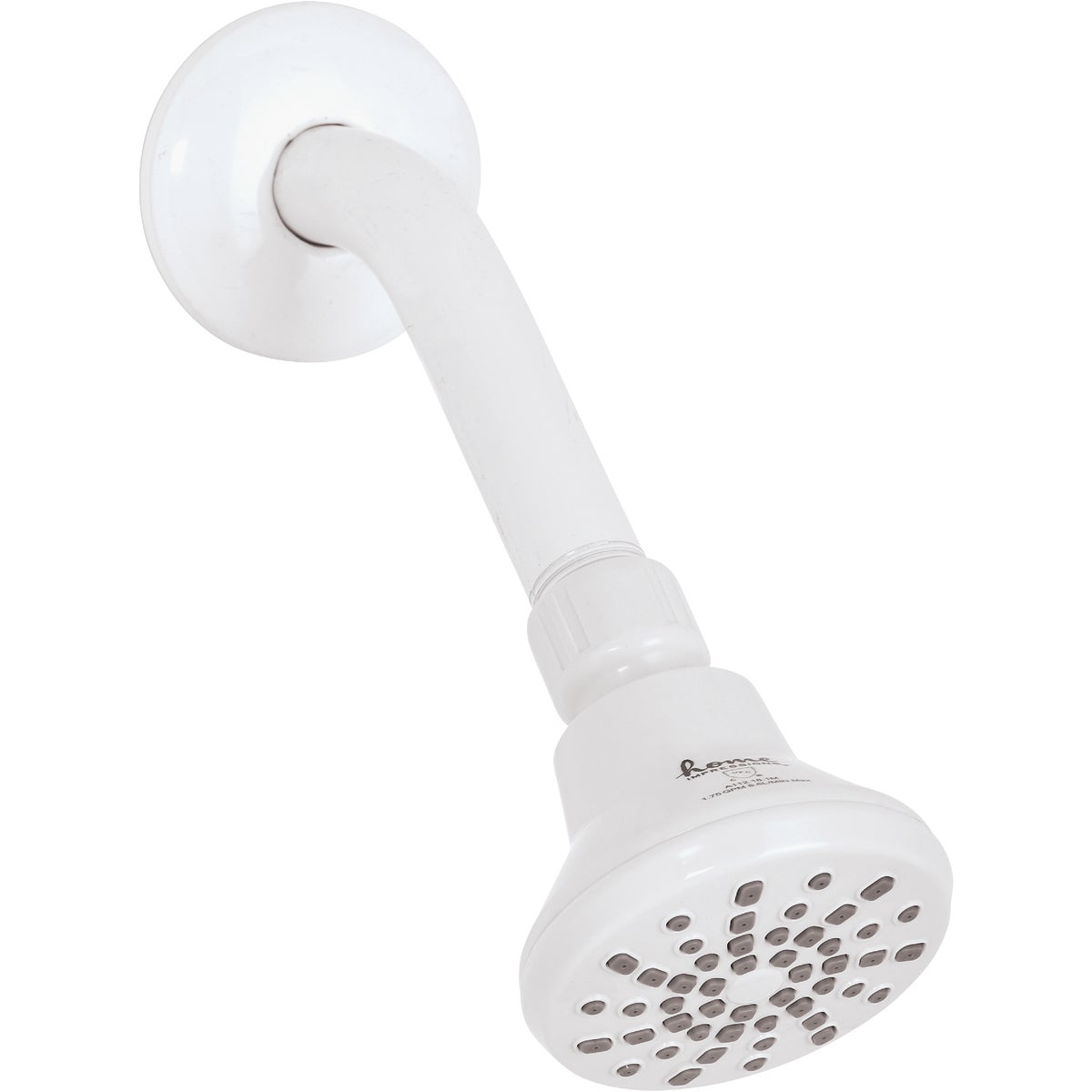 Home Impressions 1-Spray 1.8 GPM Fixed Showerhead, White 480696