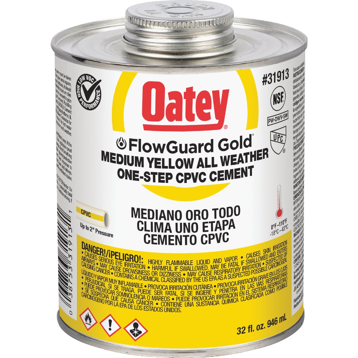 32OZ FWGDGLD CPVC CEMENT