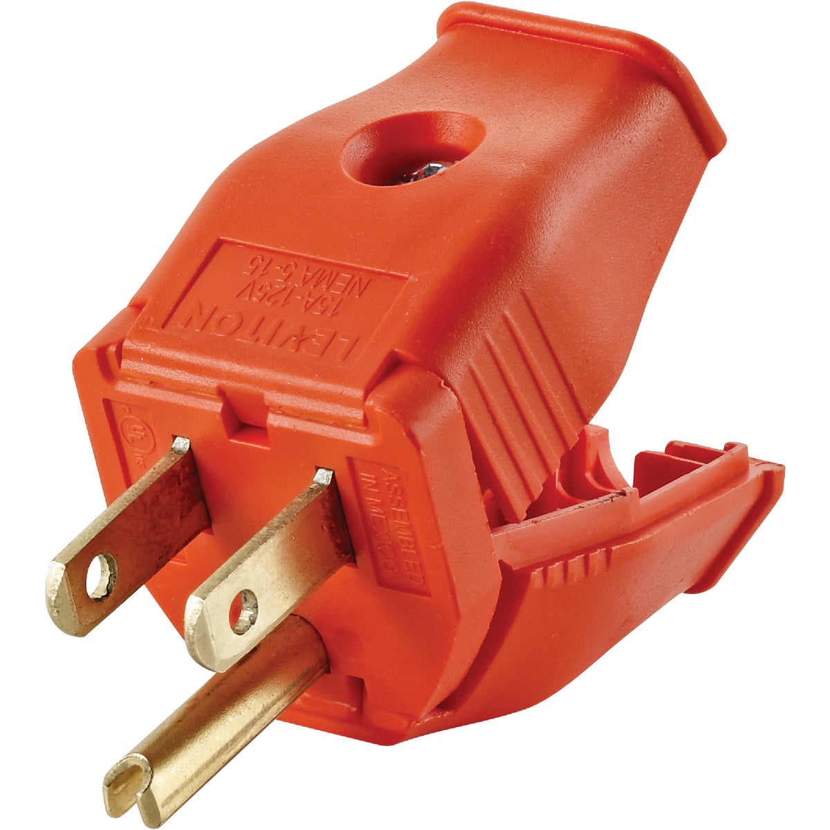 15A ORANGE GRD CORD PLUG